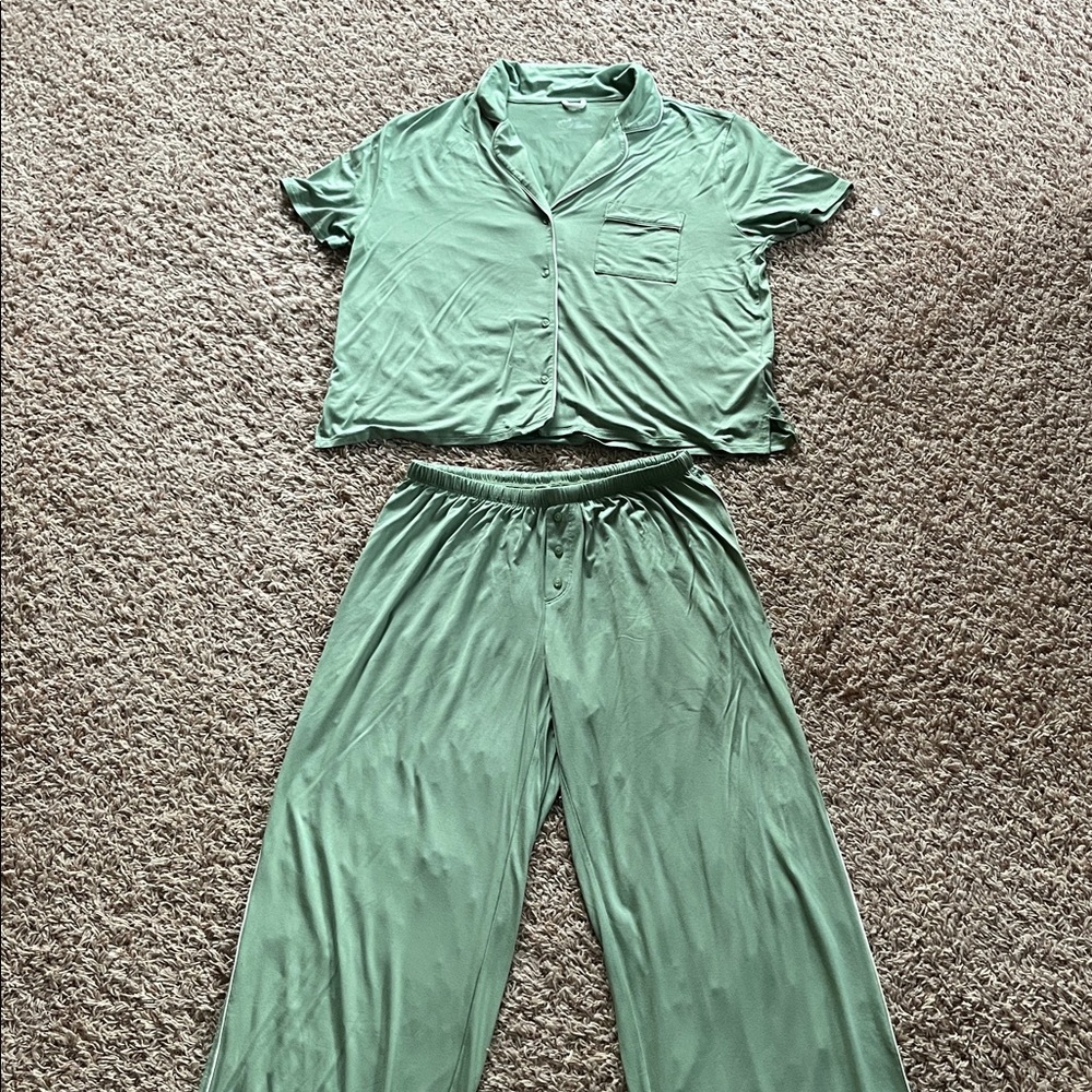 Aerie Seafoam Green Pajama Set